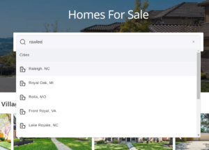 Photo of realty.com search, searching for rawlee