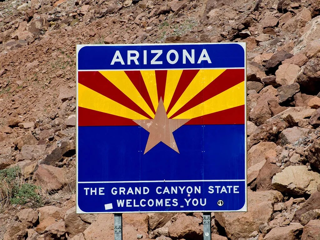 Arizona welcome sign