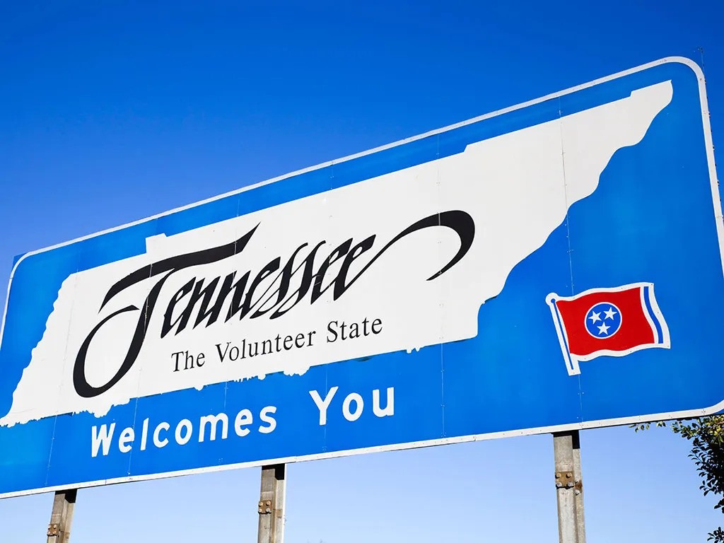 Tennessee welcome sign